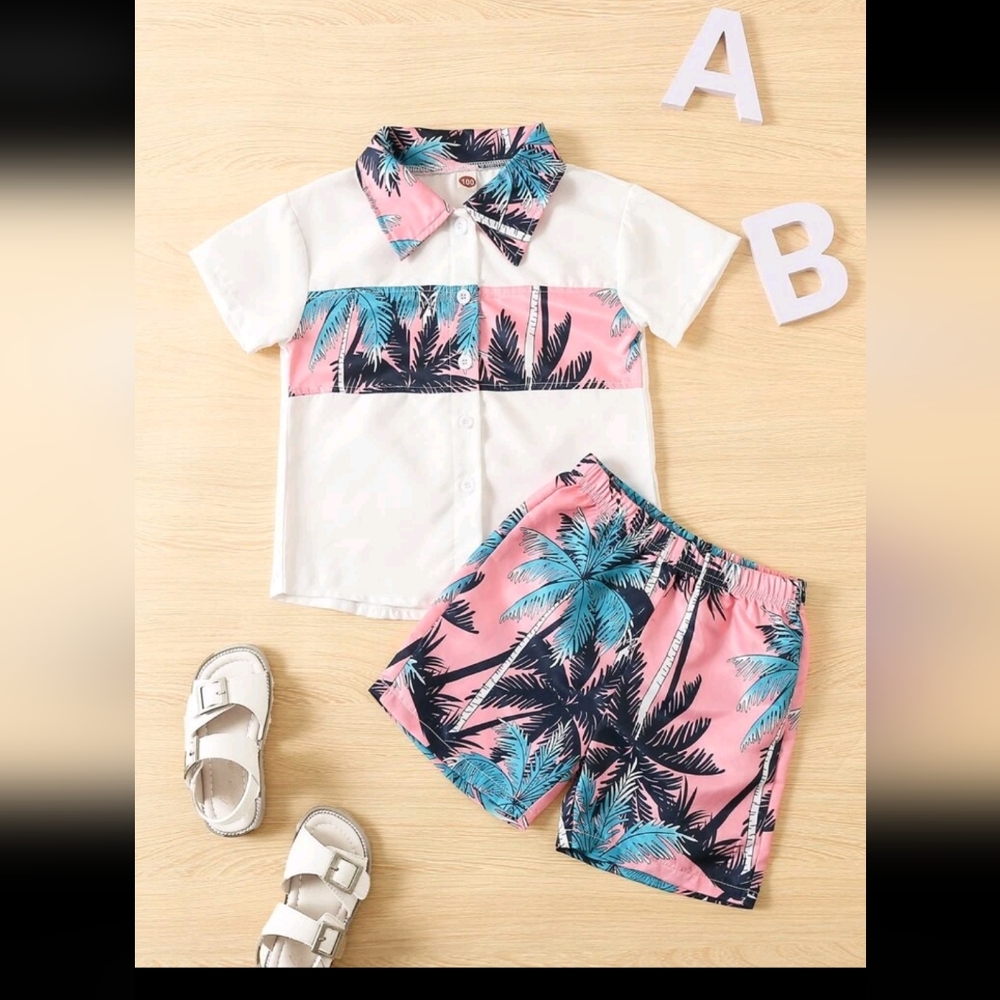 Shein Toddler Boys Two Piece Set